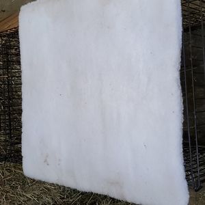 Western pad fuzzy white.